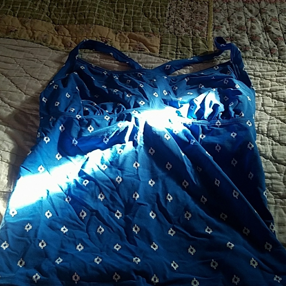 Lands End built in bra tankini